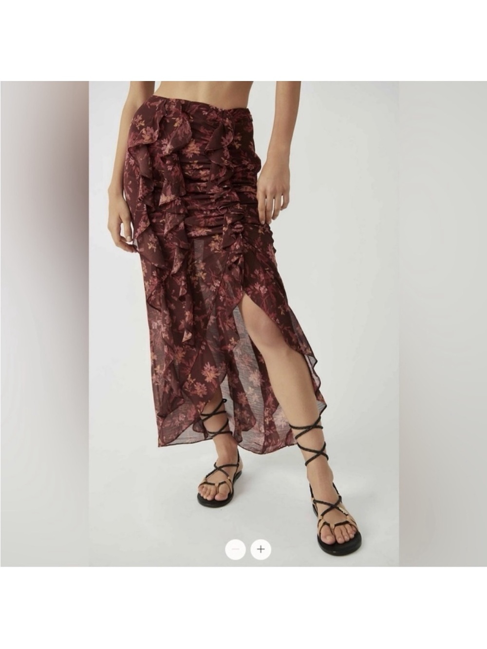 Free people flounce around maxi skirt
